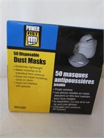 PACK OF 50 DISPOSABLE DUST MASKS
