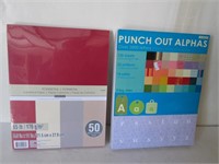 NEW CARDSTOCK PAPER AND ALPHABETS
