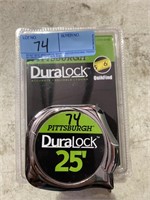 Two Pittsburgh DuraLock 25’ tape measure