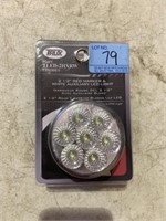 2-1/2” red marker and white auxiliary LED light