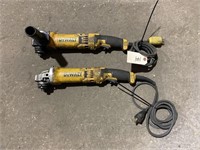 Two DeWalt electric angle  grinder ‘s, one works,