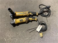 Two DeWalt electric angle  grinder ‘s, one works,