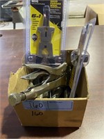 Box with drillbits, Meg welding pliers, 1-1/4”