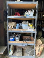 Shelving with contents