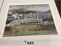 HOMER SMITH STEAMBOAT PRINT BY WILLIAM E. REED,