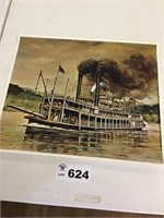 QUEEN CITY STEAMBOAT PRINT BY WILLIAM E. REED,