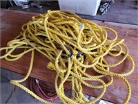 Yellow rope with hook