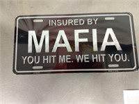 Mafia license plate