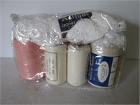 LOT ASSORTED YARN, COTTON STRINGS