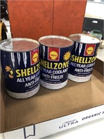 SHELL SHELLZONE A/F QUART CANS, EMPTY, 3 COUNT