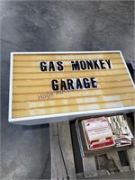 LIGHTED MESSAGE SIGN W/ LETTERS, 21 X 36"