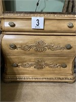 Bedside Chest with Marble Top (MBdrm)