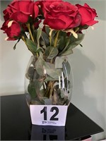 Vase with Roses (Artificial) (MBdrm)