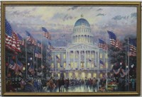 Flags Over The Capital Giclee By Thomas Kinkade