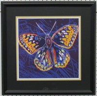 Butterfly Print Plate Signed By Andy Warhol