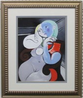 Woman On Red Arm Giclee By Pablo Picasso