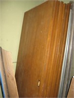 Wood room divider panels