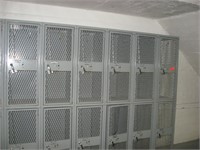 Metal school lockers