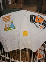 UT T-SHIRTS MED AND XL, ONE SIGNED