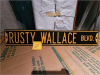RUSTY WALLACE BLVD STREET SIGN