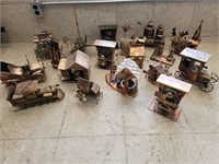 LOT OF 18 COPPER 1970'S MUSIC BOXES