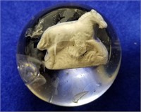 Vintage Horse Sulphide Marble Approx 44mm Diameter