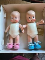 Vintage Set 1987 Horsman Hebee-SHEbee Dolls w/box