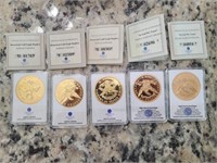 Set 5 1797-1866 Replica Coins Archival Collection