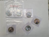 Set 6 Half Dollar Coins