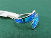 SIZE 7 RING-OPAL BLUE STONE 77551
