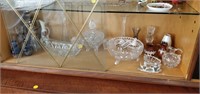 lot of glassware , small vases , shakers etc