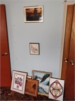 large lot of picture and artwork