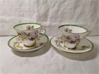 Vintage Signed Royal Doulton Cups and Saucers