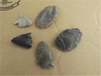 (5) Indian Heads Stones