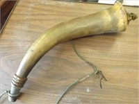 "Real" Powder Horn - 13" Long - Good Shape