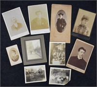 9 pcs. Antique Victorian Photographs