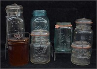 7 pcs. Antique & Vintage Canning Jars