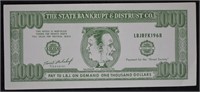 1966 McNair -Johnson 1000 Dollar Banknote