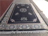 Carpet - Woven Designer Rug "Lotus Black"