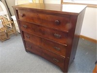 Antique c.1900 Tiger Oak Chest of Drawers
