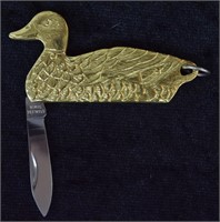 Duck Folding Pocket Knife Keychain
