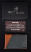 Forrest & Harold Top Grain Leather Wallet - NEW