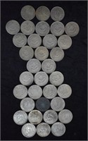 34 pcs. Chinese Fantazy Silver Dollar Type Coins