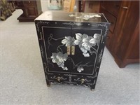 Decorative Oriental Chest w/ Hand Painted Scenes