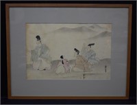 Antique / Vintage Japanese Watercolor on Paper