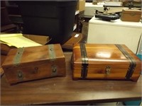 (2) Small Cedar Boxes