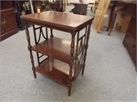 Antique Mahogany 3 Tiered Stand