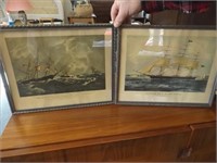 (2) Clipper Ship Pictures