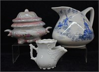 3 pcs. Antique & Vintage Porcelain