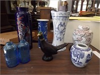 (8) Misc. Vases & Ginger Jars, Avon, Etc.